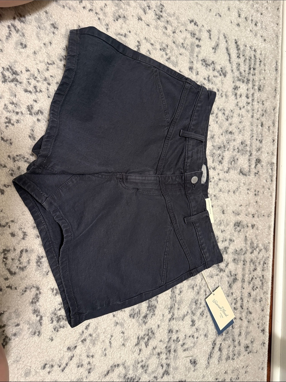 Women’s black wash denim Shorts. Size 8 4” inseam